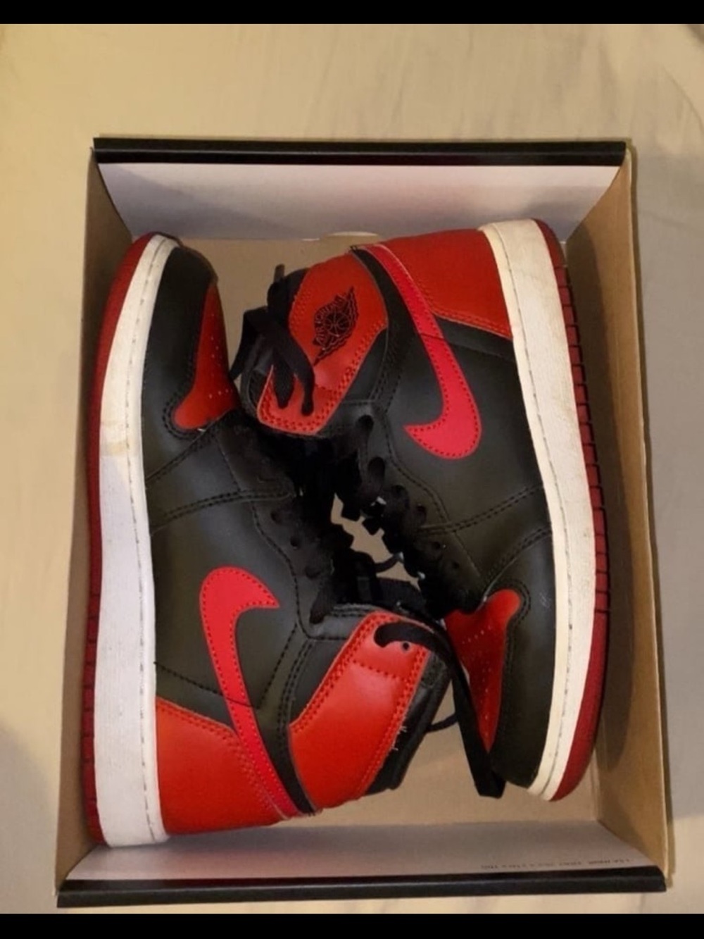 Jordan Kids Red and Black High-Top Sneakers